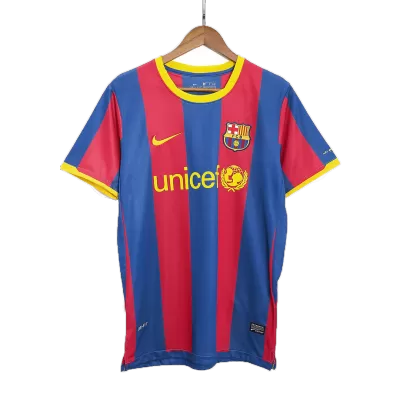 Retro 2010/11 Barcelona Home Soccer Jersey - Soccerdeal