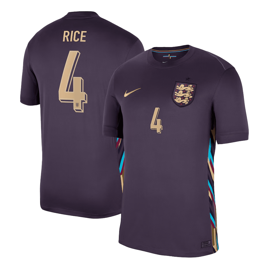 RICE #4 England Away Soccer Jersey - Soccerdeal