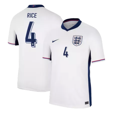 RICE #4 England Home Soccer Jersey Euro 2024 - soccerdeal