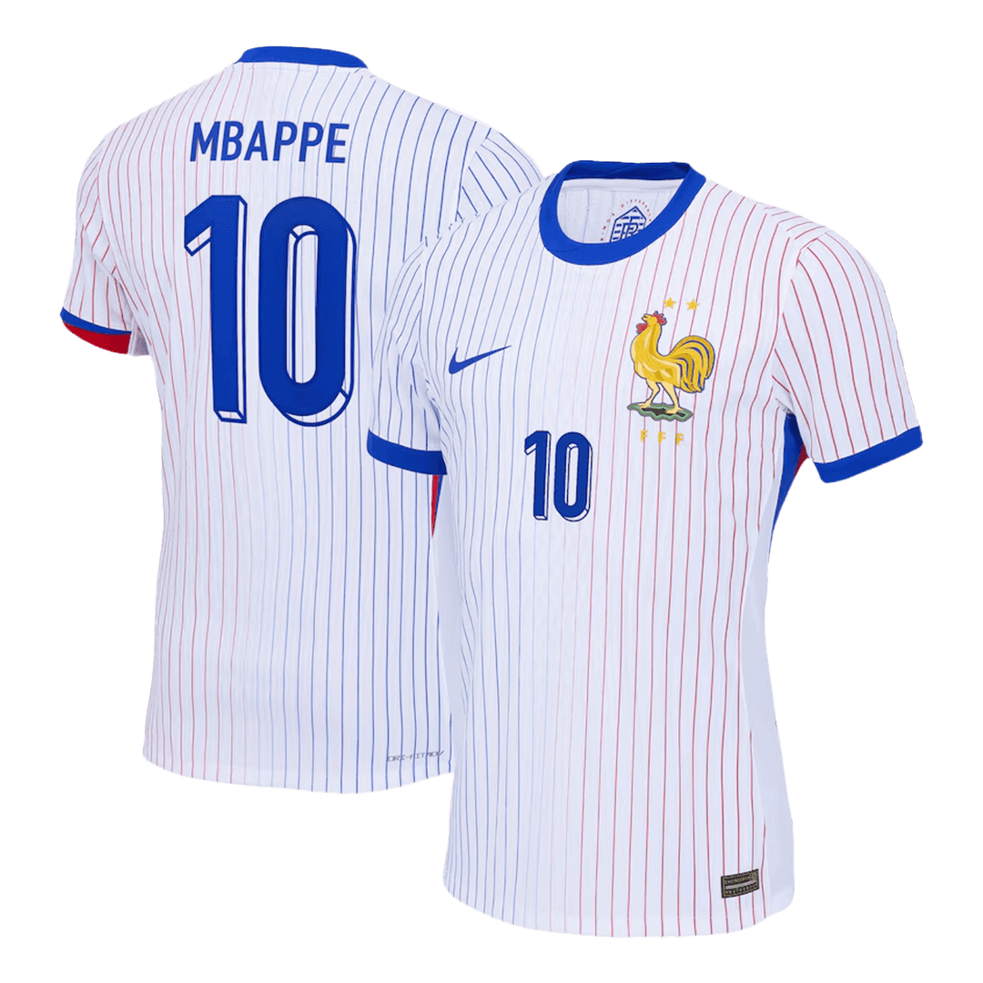 Authentic MBAPPE #10 France Away Soccer Jersey Euro - Soccerdeal