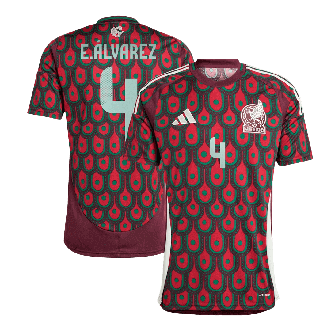E.ÁLVAREZ #4 Mexico Home Soccer Jersey Copa America - Soccerdeal