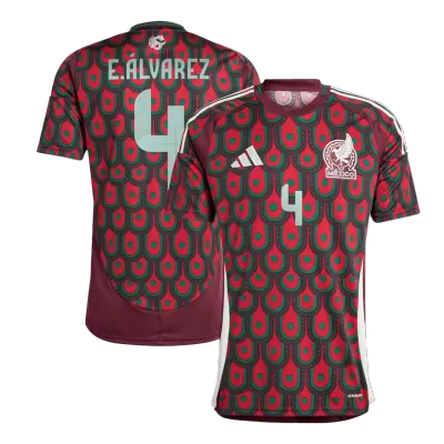 E.ÁLVAREZ #4 Mexico Home Soccer Jersey Copa America 2024 - Soccerdeal