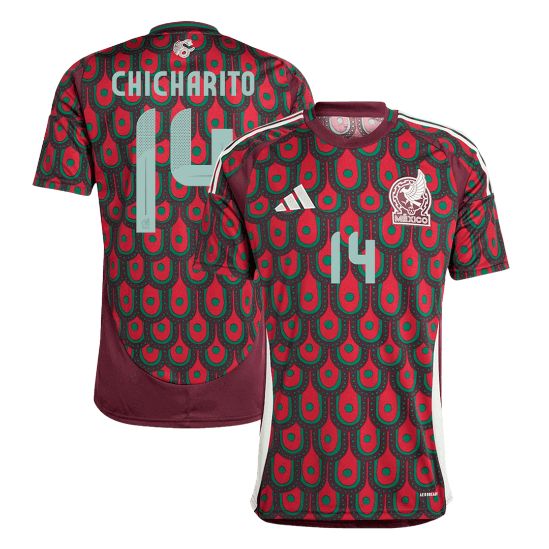 CHICHARITO #14 Mexico Home Soccer Jersey Copa America - Soccerdeal