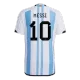 Authentic MESSI #10 Argentina 3 Stars Home Soccer Jersey 2022 - soccerdeal