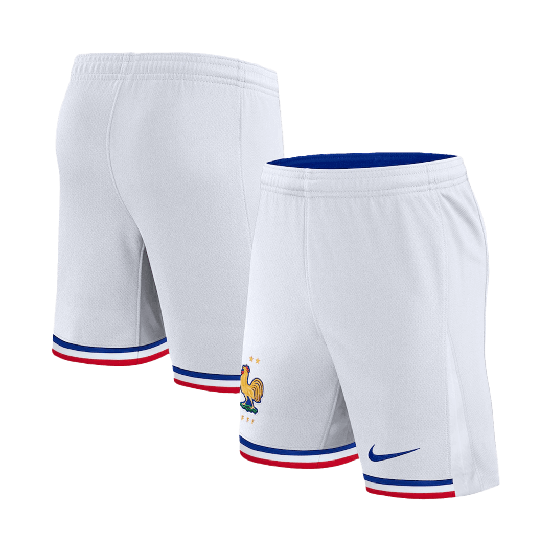 France Home Soccer Shorts Euro - Soccerdeal