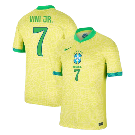 VINI JR. #7 Brazil Home Soccer Jersey Copa America 2024 - soccerdeal