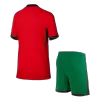 Kid's Portugal Home Soccer Jersey Kit(Jersey+Shorts) Euro 2024 - Soccerdeal