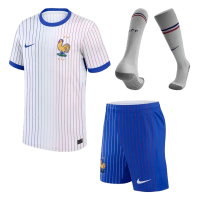 France Away Soccer Jersey Kit(Jersey+Shorts+Socks) Euro 2024 - Soccerdeal