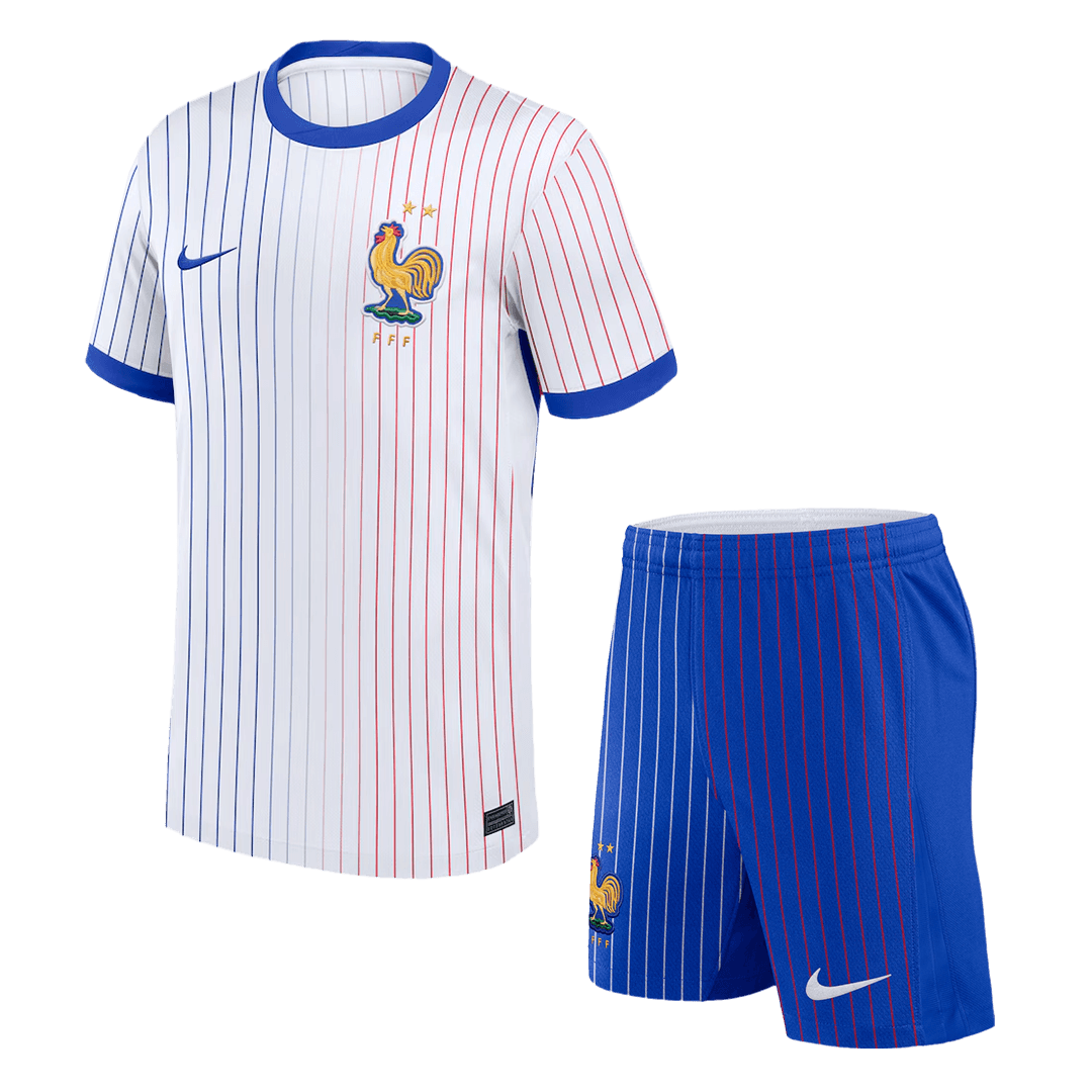 France Away Soccer Jersey Kit(Jersey+Shorts) Euro - Soccerdeal