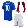 Kid's MBAPPE #10 France Home Soccer Jersey Kit(Jersey+Shorts+Socks) Euro 2024 - Soccerdeal