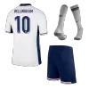 Kid's BELLINGHAM #10 England Home Soccer Jersey Kit(Jersey+Shorts+Socks) Euro 2024 - Soccerdeal