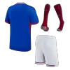 Kid's France Home Soccer Jersey Kit(Jersey+Shorts+Socks) Euro 2024 - Soccerdeal