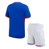 Kid's France Home Soccer Jersey Kit(Jersey+Shorts) Euro 2024 - Soccerdeal