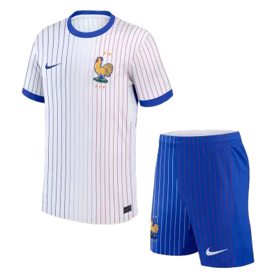 Kid's France Away Soccer Jersey Kit(Jersey+Shorts) Euro 2024 - Soccerdeal