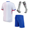 Kid's France Away Soccer Jersey Kit(Jersey+Shorts+Socks) Euro 2024 - Soccerdeal