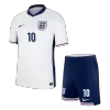 Kid's BELLINGHAM #10 England Home Soccer Jersey Kit(Jersey+Shorts) Euro 2024 - Soccerdeal
