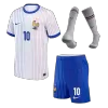 Kid's MBAPPE #10 France Away Soccer Jersey Kit(Jersey+Shorts+Socks) Euro 2024 - Soccerdeal