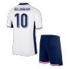 Kid's BELLINGHAM #10 England Home Soccer Jersey Kit(Jersey+Shorts) Euro 2024 - Soccerdeal