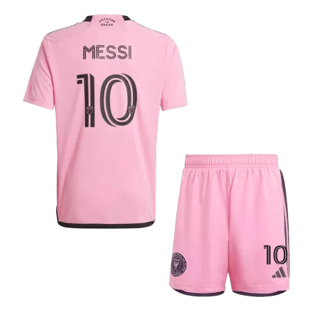 Kid's MESSI #10 Inter Miami CF Home Soccer Jersey Kit(Jersey+Shorts) 2024 - soccerdeal