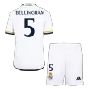 Kid's BELLINGHAM #5 Real Madrid Home Soccer Jersey Kit(Jersey+Shorts) 2023/24 - Soccerdeal