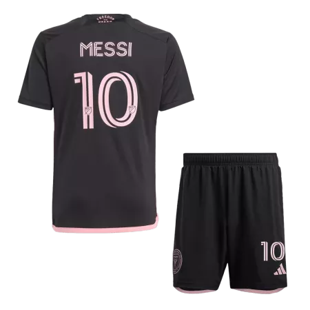 Kid's MESSI #10 Inter Miami CF Away Soccer Jersey Kit(Jersey+Shorts) 2024 - soccerdeal