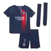 Kid's MBAPPÉ #7 PSG Home Soccer Jersey Kit(Jersey+Shorts+Socks) 2023/24 - Soccerdeal