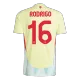 RODRIGO #16 Spain Away Soccer Jersey Euro 2024 - soccerdeal