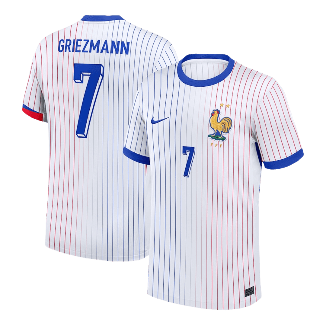 GRIEZMANN #7 France Away Soccer Jersey Euro - Soccerdeal