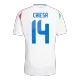 CHIESA #14 Italy Away Soccer Jersey Euro 2024 - soccerdeal