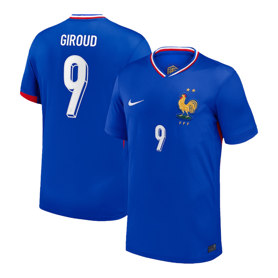 GIROUD #9 France Home Soccer Jersey Euro - Soccerdeal