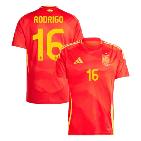 RODRIGO #16 Spain Home Soccer Jersey Euro 2024 - soccerdeal