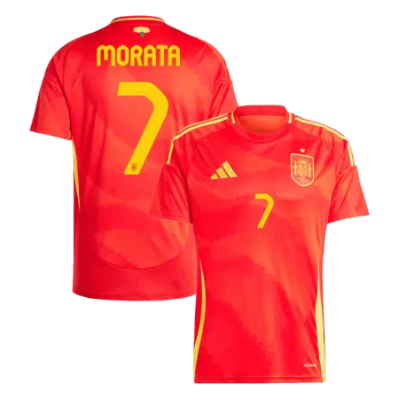 MORATA #7 Spain Home Soccer Jersey Euro 2024 - soccerdeal