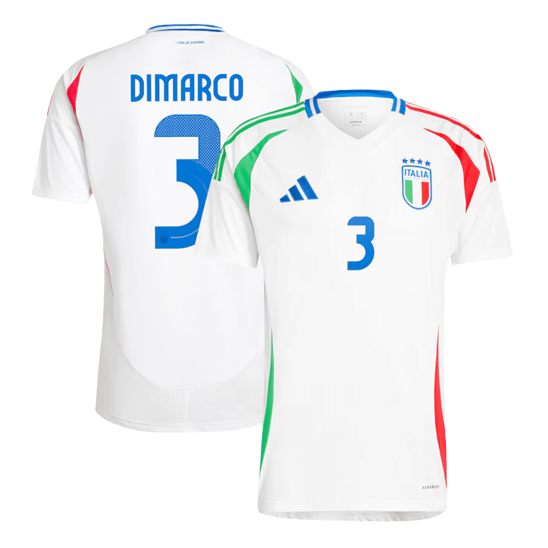 DIMARCO #3 Italy Away Soccer Jersey Euro - Soccerdeal