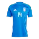 CHIESA #14 Italy Home Soccer Jersey Euro 2024 - soccerdeal
