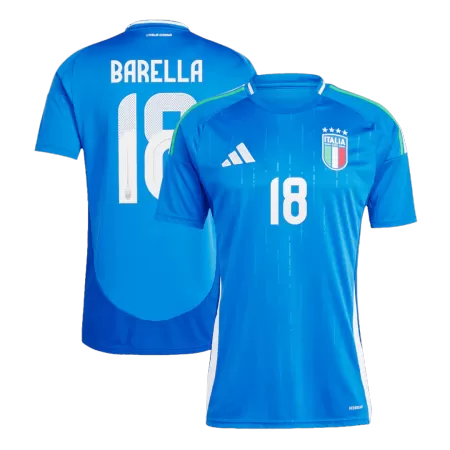 BARELLA #18 Italy Home Soccer Jersey Euro 2024 - soccerdeal