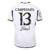 Authentic CAMPEONES #13 Real Madrid Home Soccer Jersey 2023/24 - Campeones Supercopa - Soccerdeal