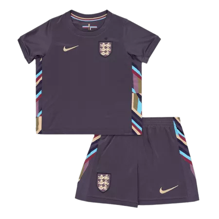 Kid's England Away Soccer Jersey Kit(Jersey+Shorts) Euro 2024 - soccerdeal
