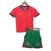 Kid's Portugal Home Soccer Jersey Kit(Jersey+Shorts) Euro 2024 - Soccerdeal