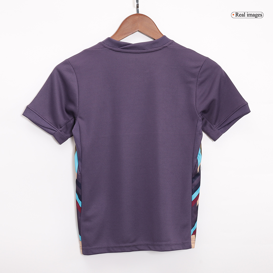 Kid's England Away Soccer Jersey Kit(Jersey+Shorts) Euro - Soccerdeal