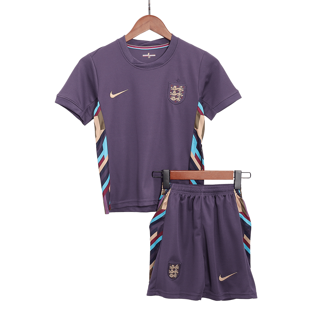 Kid's England Away Soccer Jersey Kit(Jersey+Shorts) Euro - Soccerdeal