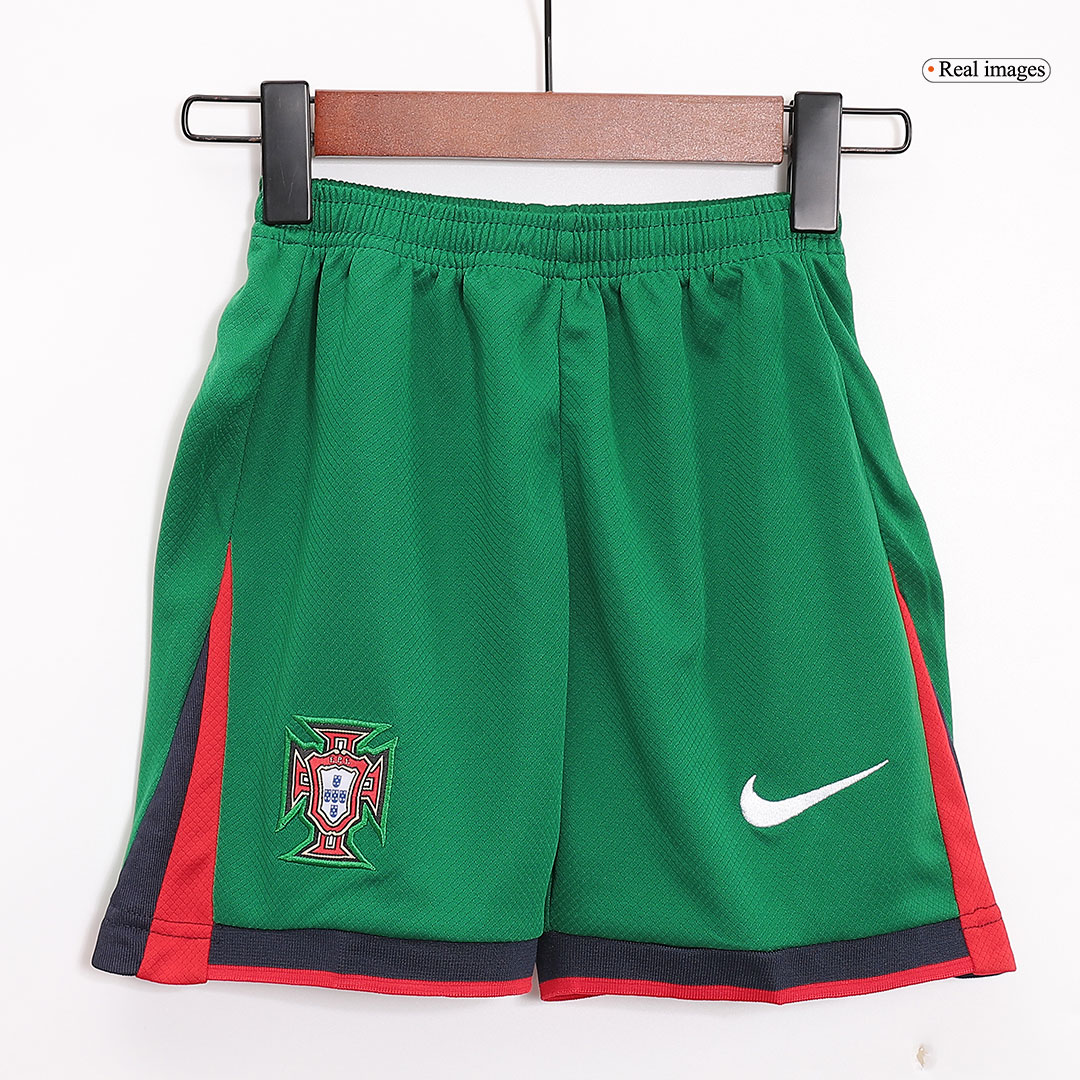 Kid's Portugal Home Soccer Jersey Kit(Jersey+Shorts) Euro - Soccerdeal