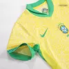 Kid's Brazil Home Soccer Jersey Kit(Jersey+Shorts) Copa America 2024 - Soccerdeal