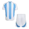 Kid's Argentina Home Soccer Jersey Kit(Jersey+Shorts) Copa America 2024 - Soccerdeal