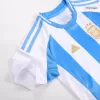 Kid's Argentina Home Soccer Jersey Kit(Jersey+Shorts) Copa America 2024 - Soccerdeal