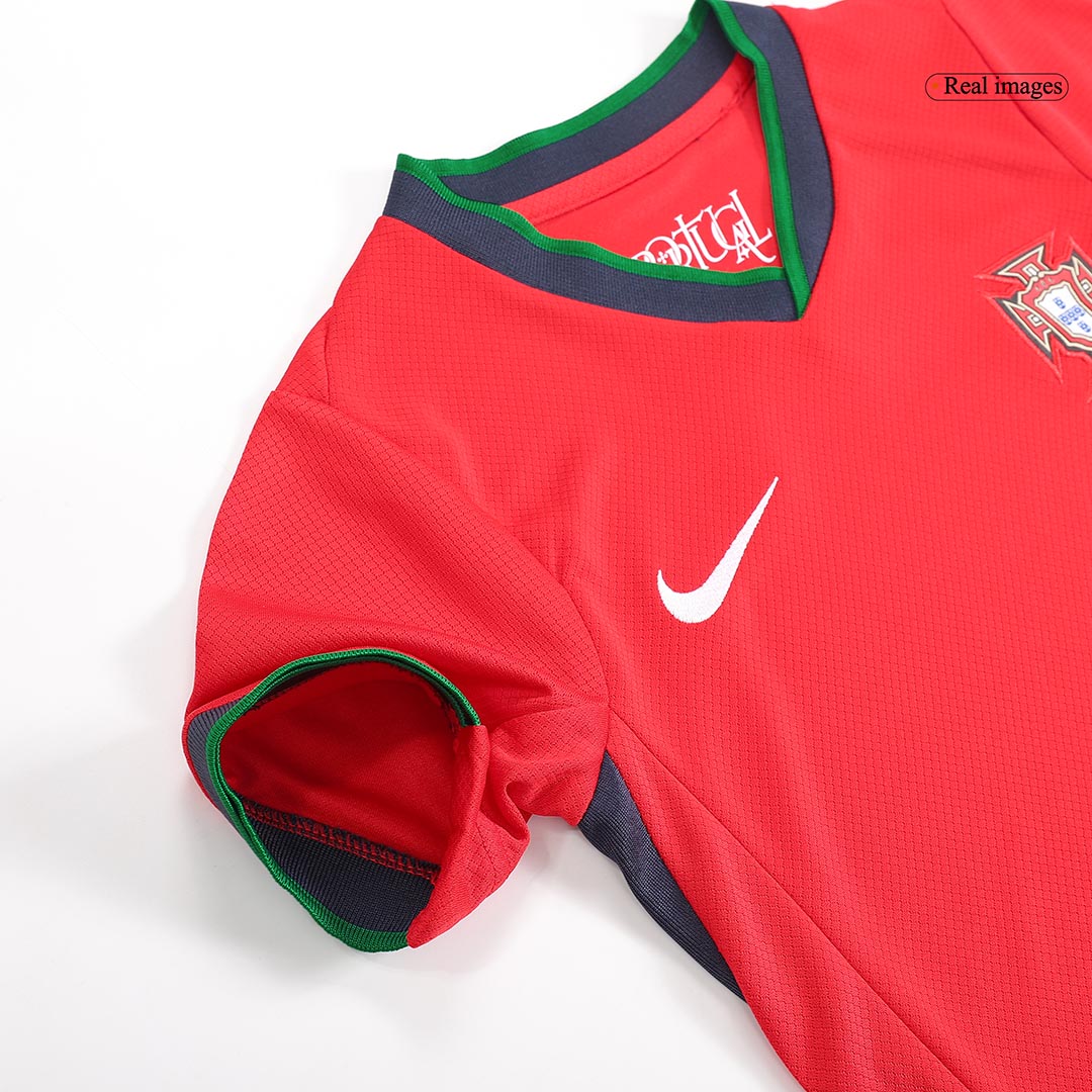 Kid's Portugal Home Soccer Jersey Kit(Jersey+Shorts) Euro - Soccerdeal