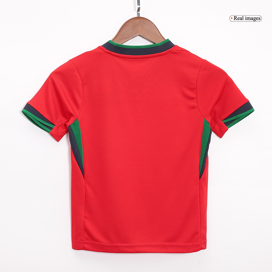 Kid's Portugal Home Soccer Jersey Kit(Jersey+Shorts) Euro - Soccerdeal