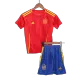 Kid's Spain Home Soccer Jersey Kit(Jersey+Shorts) Euro 2024 - soccerdeal