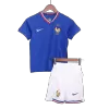 Kid's France Home Soccer Jersey Kit(Jersey+Shorts) Euro 2024 - Soccerdeal