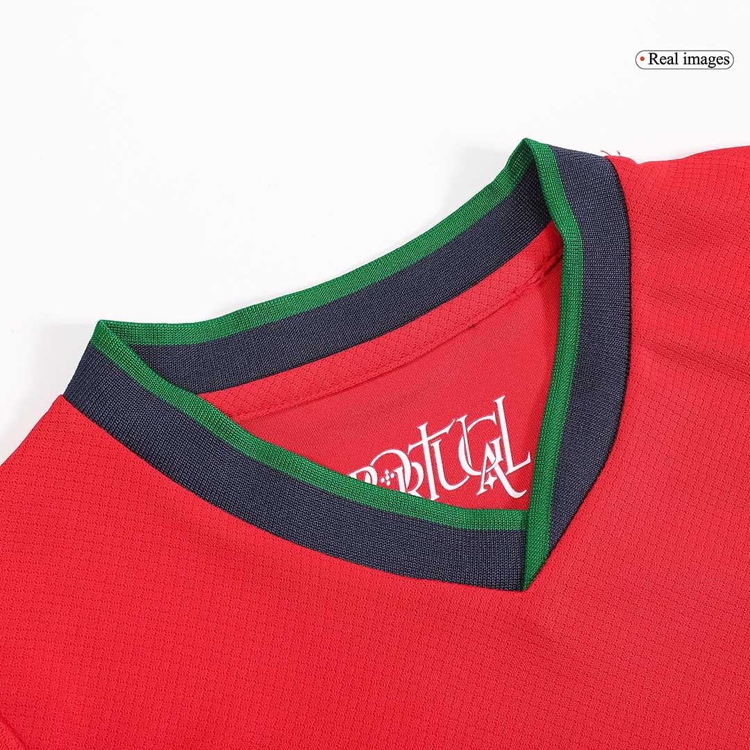 Kid's Portugal Home Soccer Jersey Kit(Jersey+Shorts) Euro - Soccerdeal