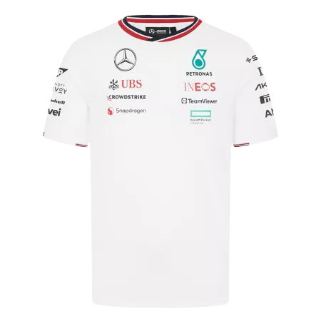 Mercedes AMG Petronas F1 Team T-Shirt White 2024 - soccerdeal